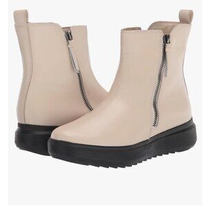 Naturalizer Leather Cream Talise Ankle Boots Sz 7.5 Med​​